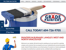 Tablet Screenshot of gradeapainters.com